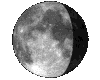 Mond, Phase: 73%, abnehmend