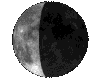 Mond, Phase: 36%, abnehmend