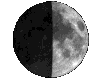 Mond, Phase: 47%, zunehmend