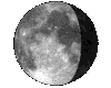 Mond, Phase: 67%, abnehmend