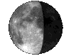 Mond, Phase: 57%, abnehmend